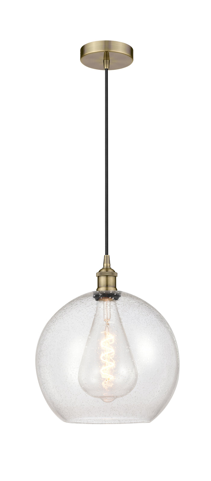 Edison Mini Pendant Antique Brass Finish