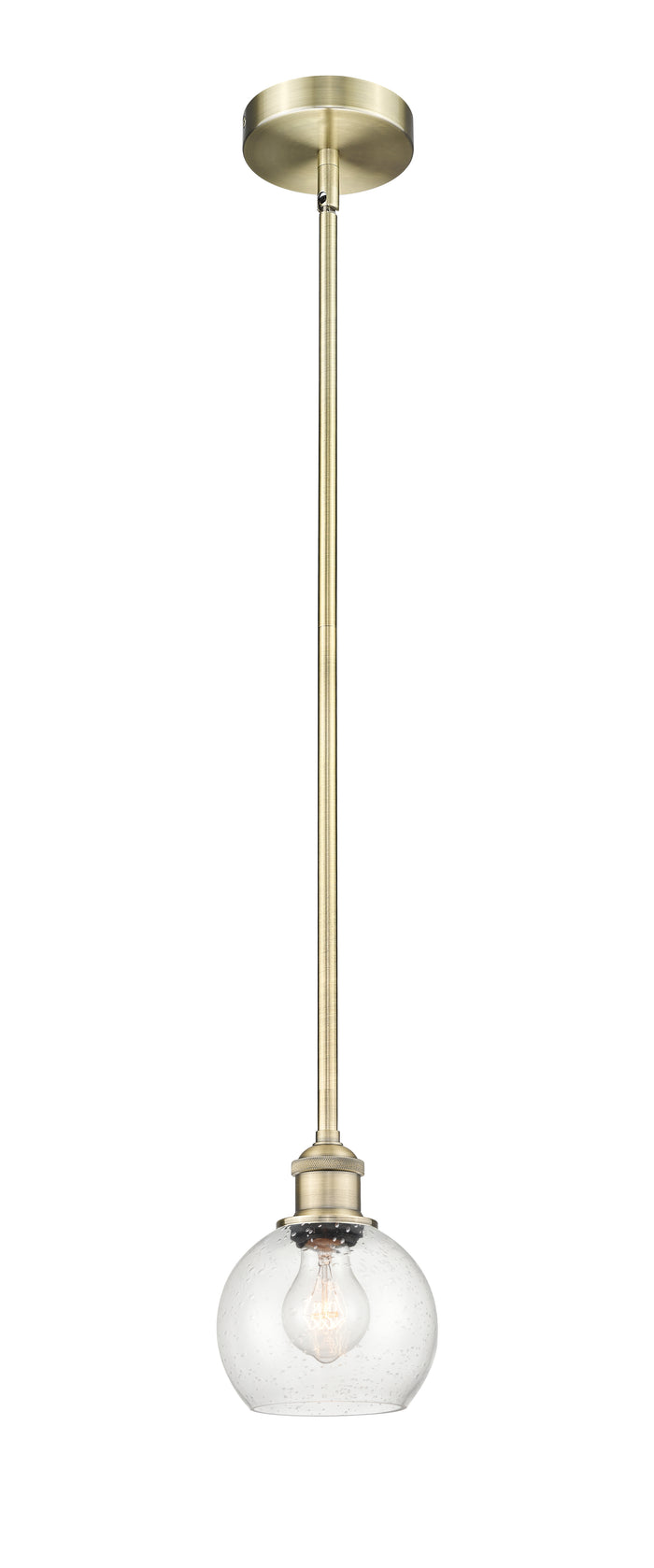 Edison Mini Pendant Antique Brass Finish
