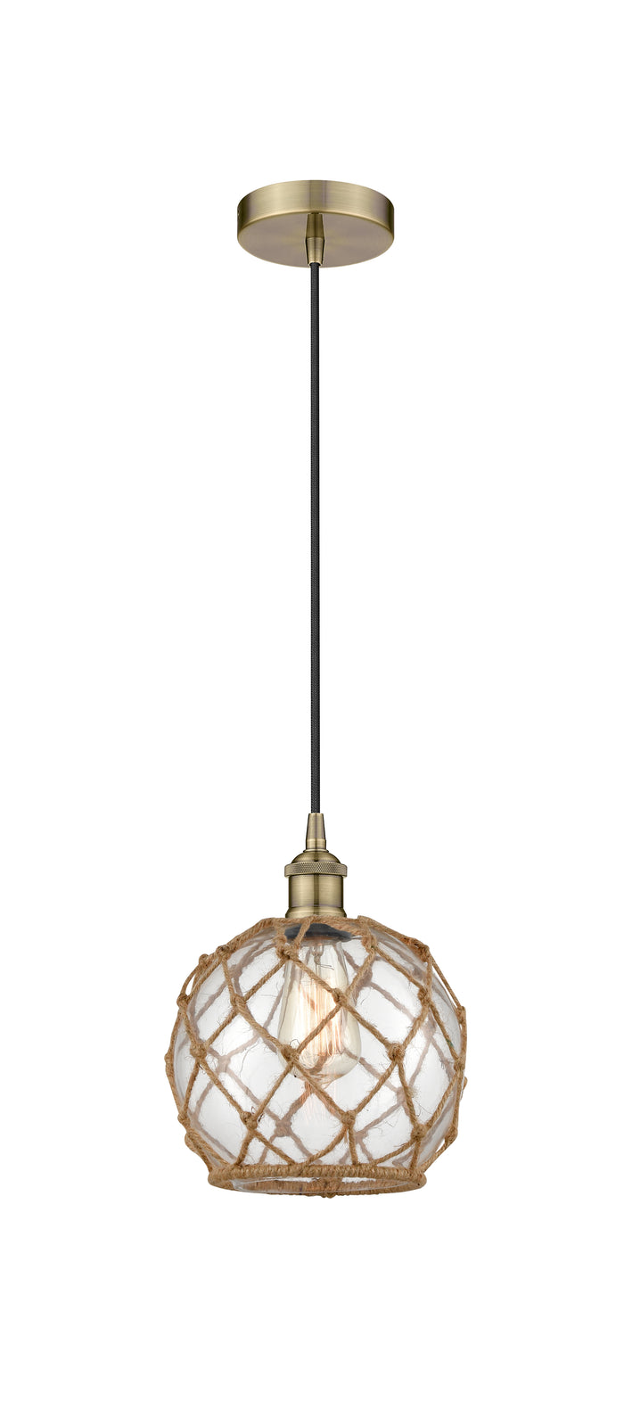 Edison Mini Pendant Antique Brass Finish