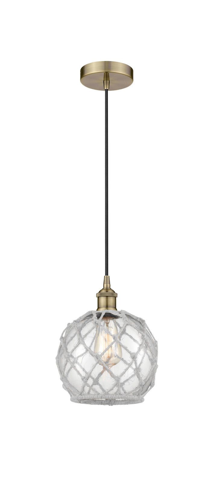 Edison Mini Pendant Antique Brass Finish
