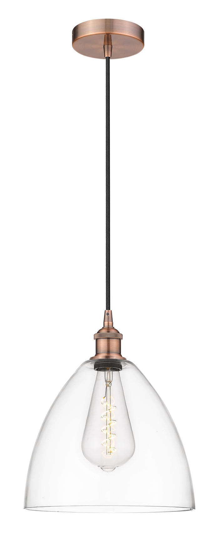 Edison Mini Pendant Antique Brass Finish