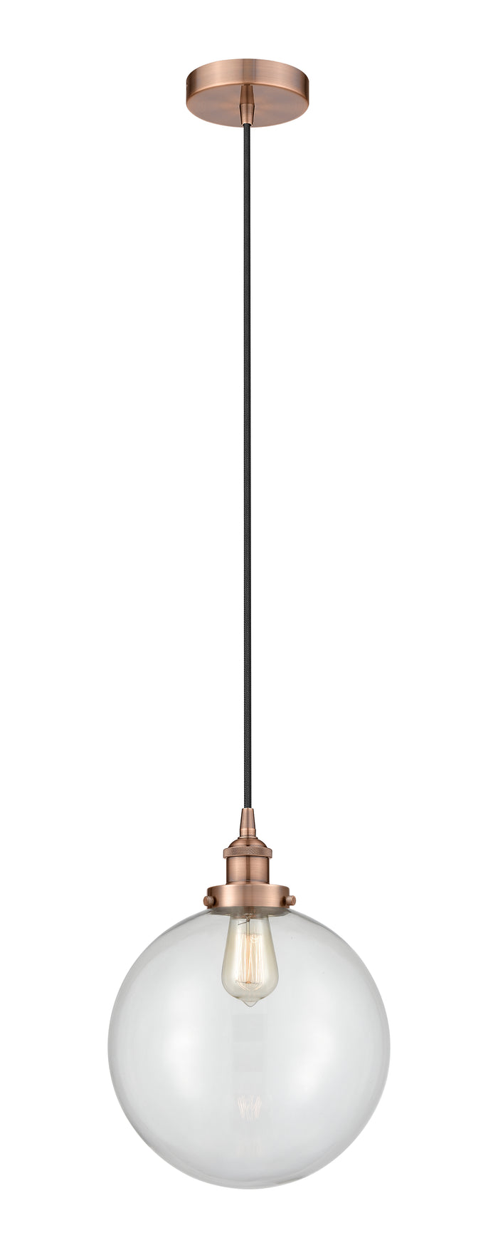Edison Mini Pendant Antique Brass Finish