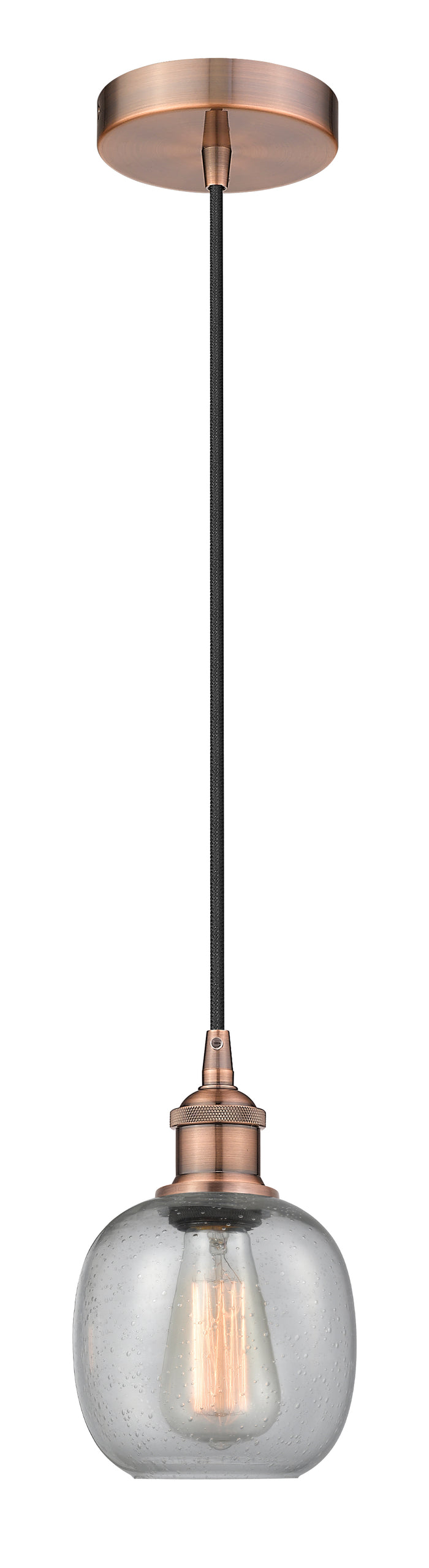 Edison Mini Pendant Antique Brass Finish