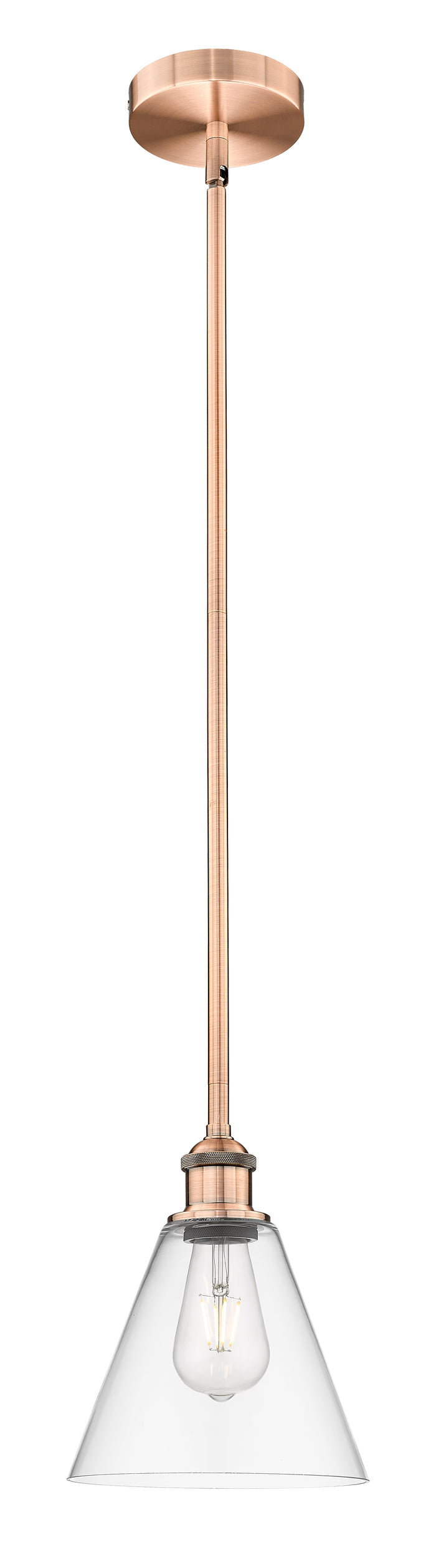 Edison Mini Pendant Antique Brass Finish