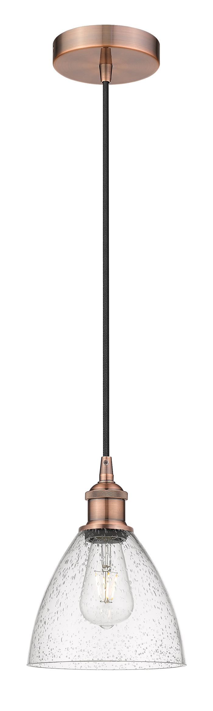 Edison Mini Pendant Antique Brass Finish