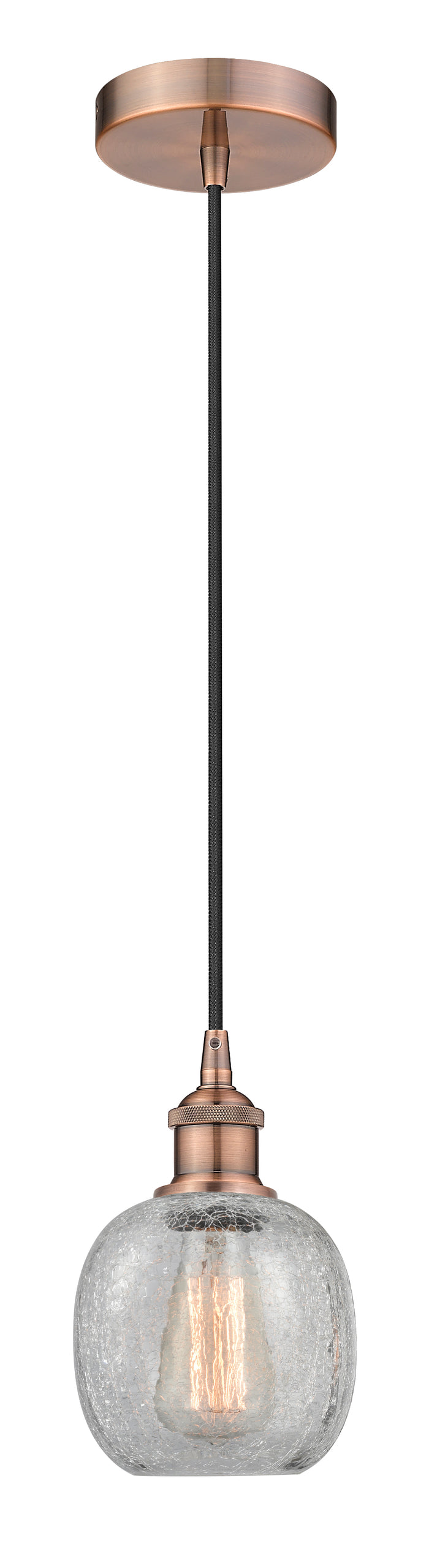 Edison Mini Pendant Antique Brass Finish