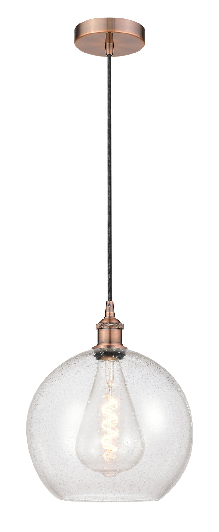 Edison Mini Pendant Antique Brass Finish