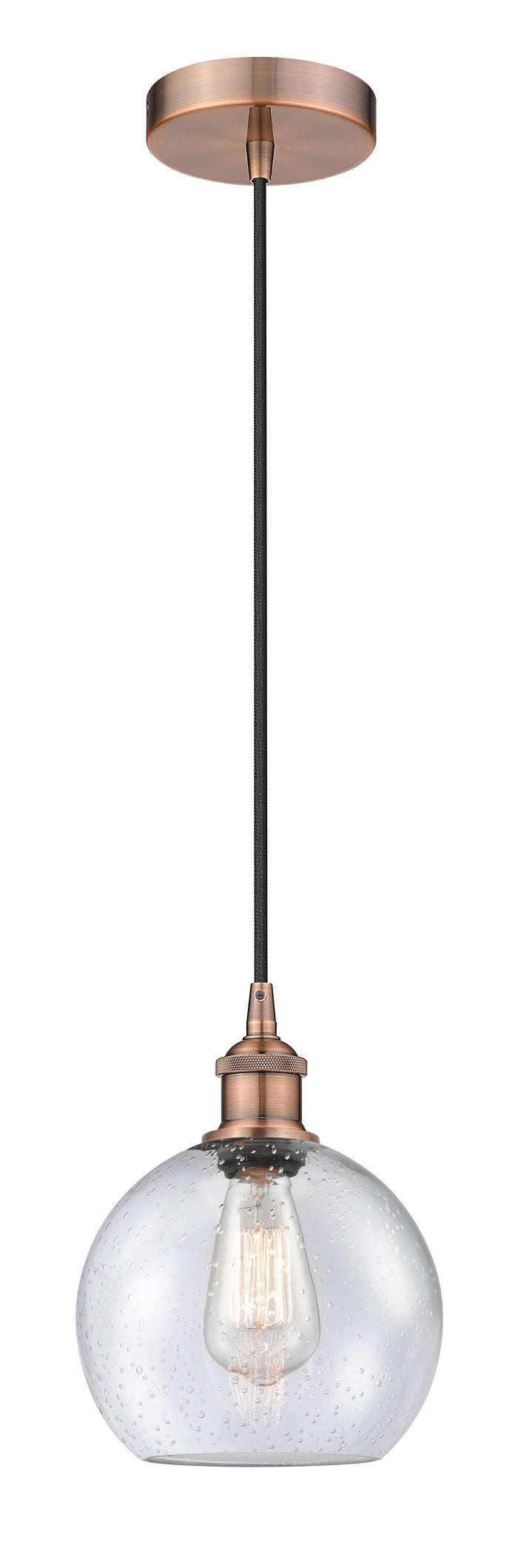 Edison Mini Pendant Antique Brass Finish