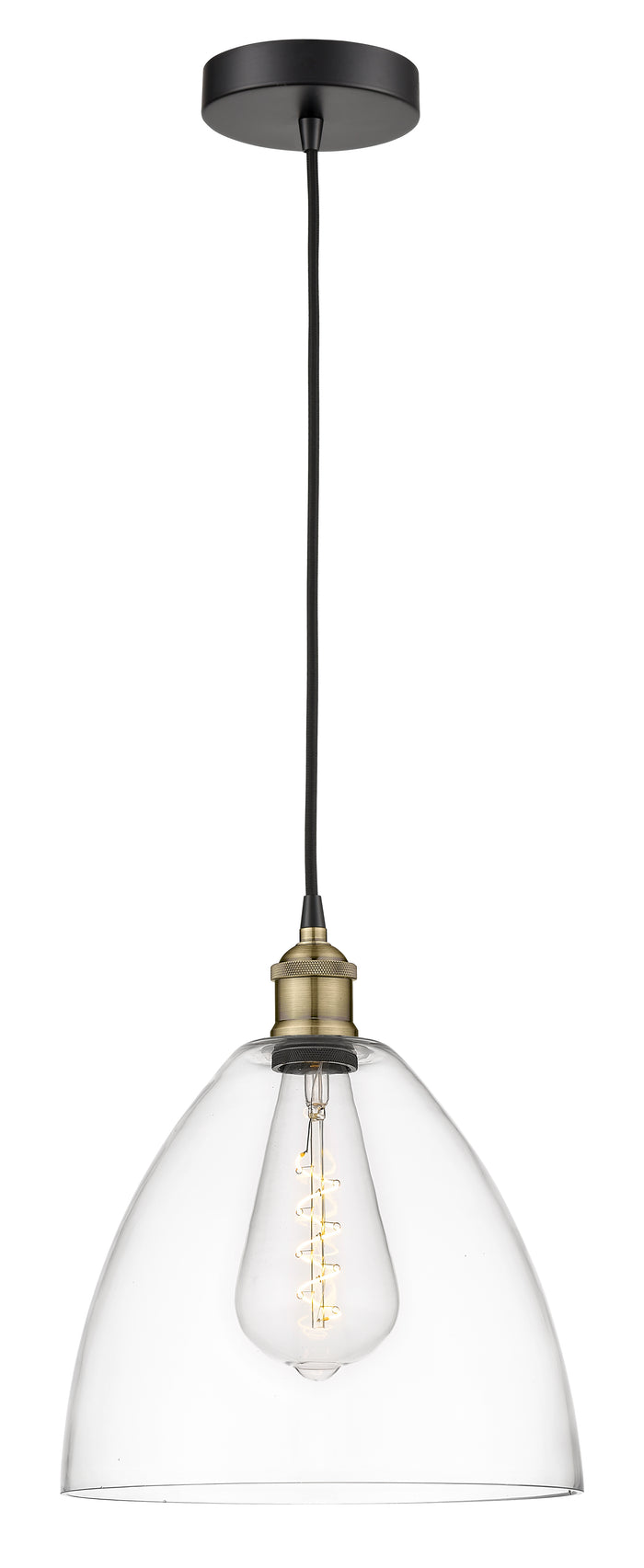 Edison Mini Pendant Antique Brass Finish