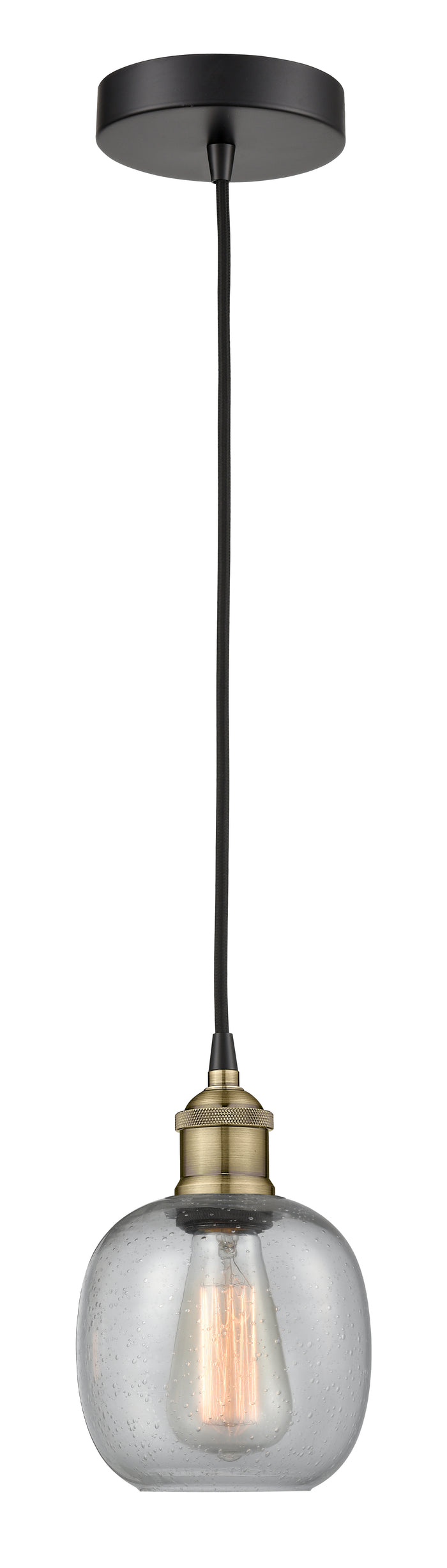 Edison Mini Pendant Antique Brass Finish