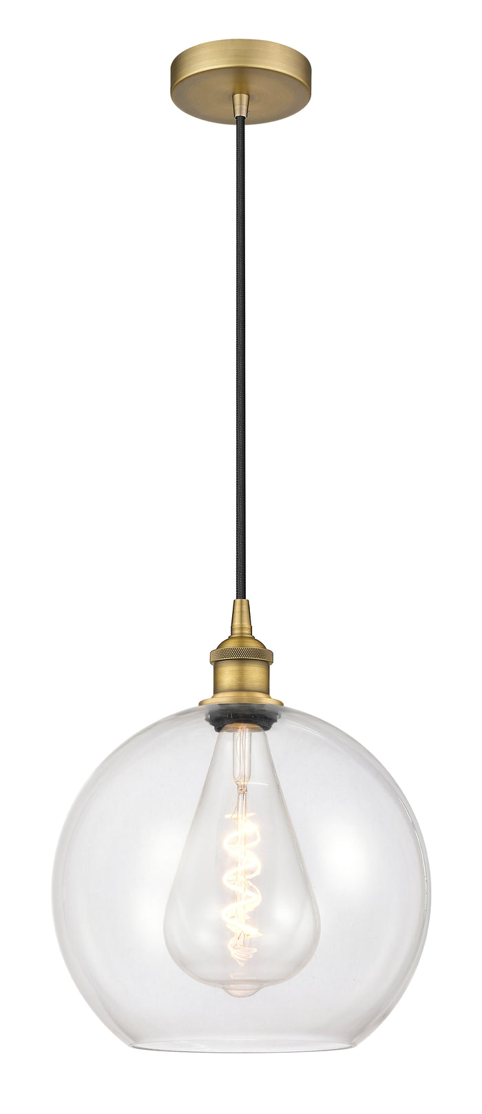 Edison Mini Pendant Antique Brass Finish