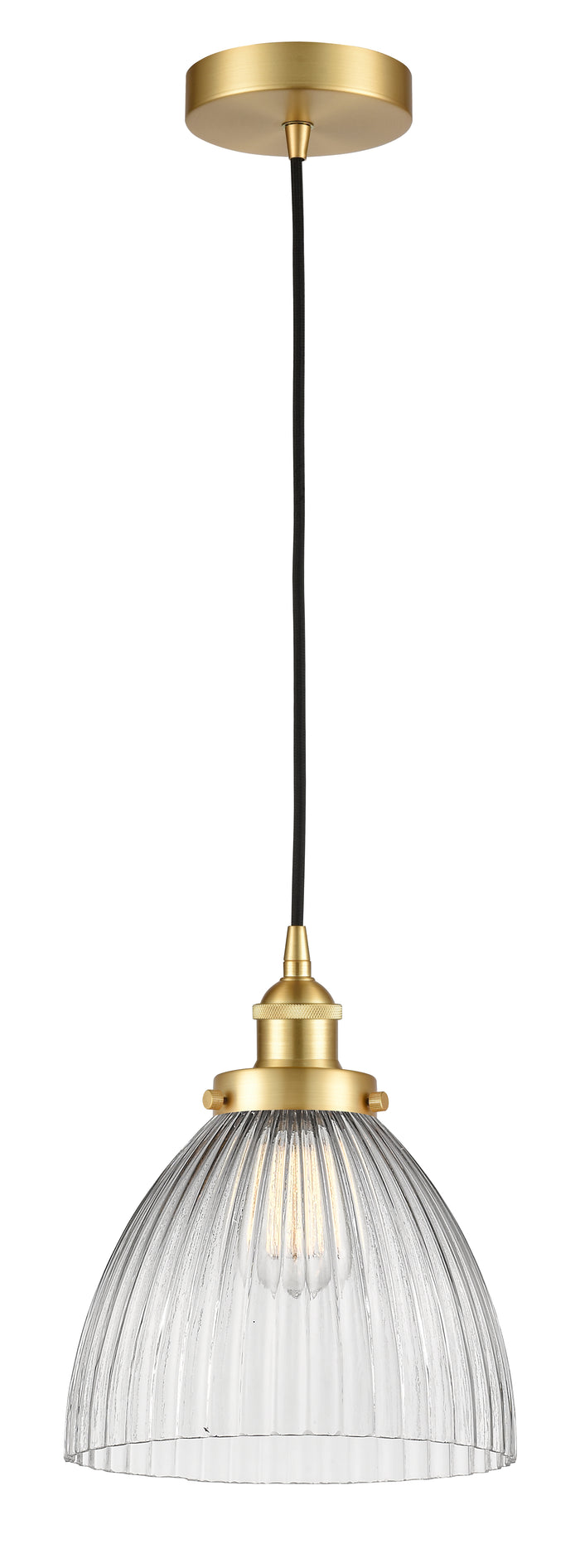 Satin Gold / Clear Halophane