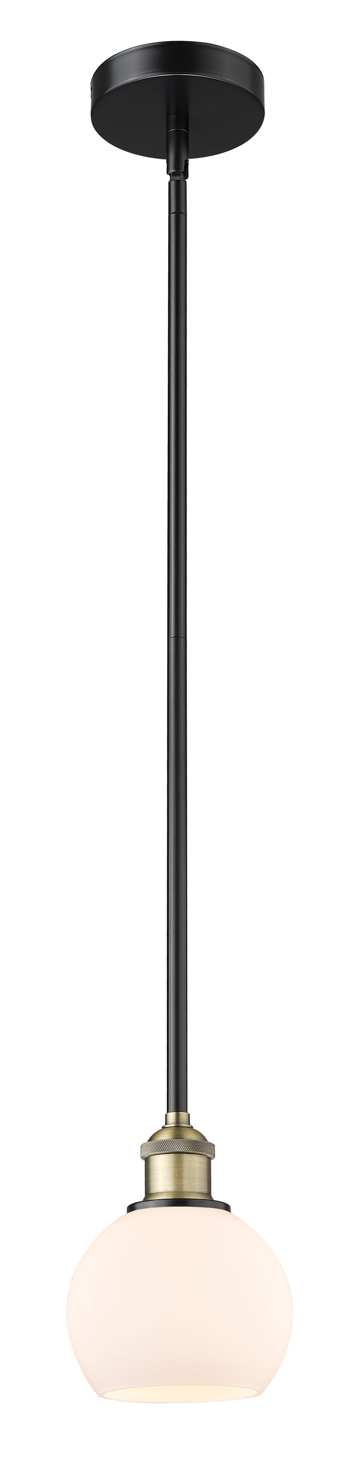 Black Antique Brass / Matte White