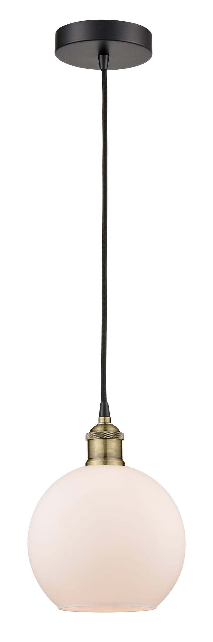 Black Antique Brass / Matte White