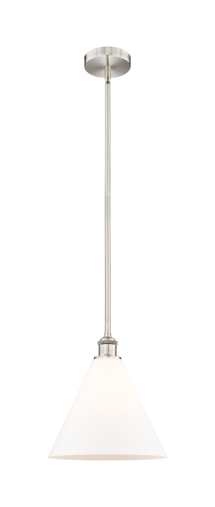 Brushed Satin Nickel / Matte White