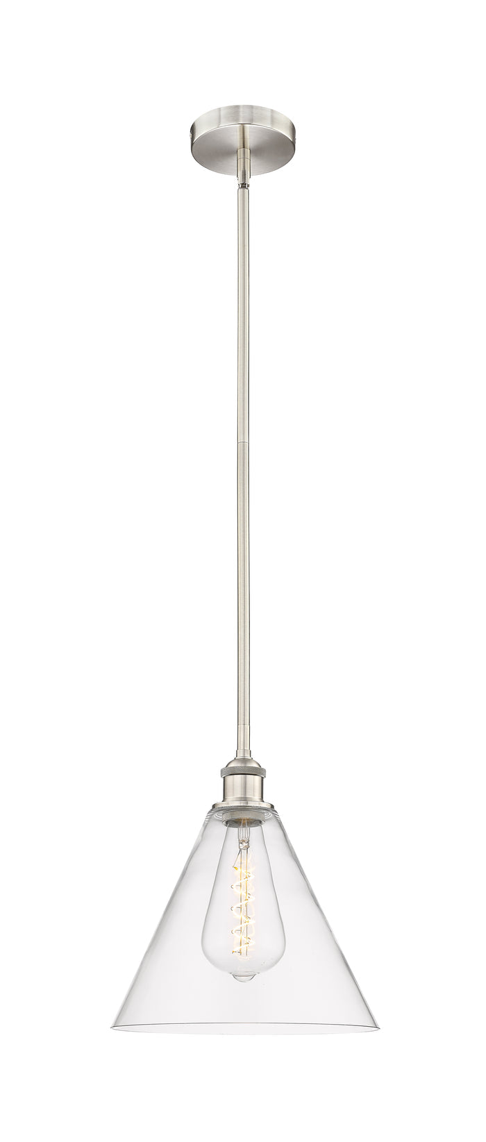Brushed Satin Nickel / Clear