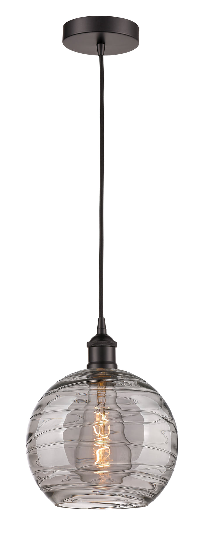 Oil Rubbed Bronze / Light Smoke Deco Swirl