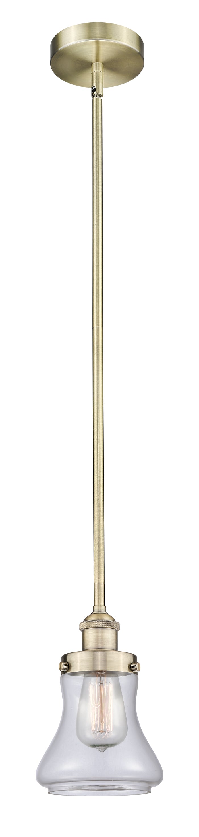Edison Mini Pendant Cast Brass 6.125 Inch