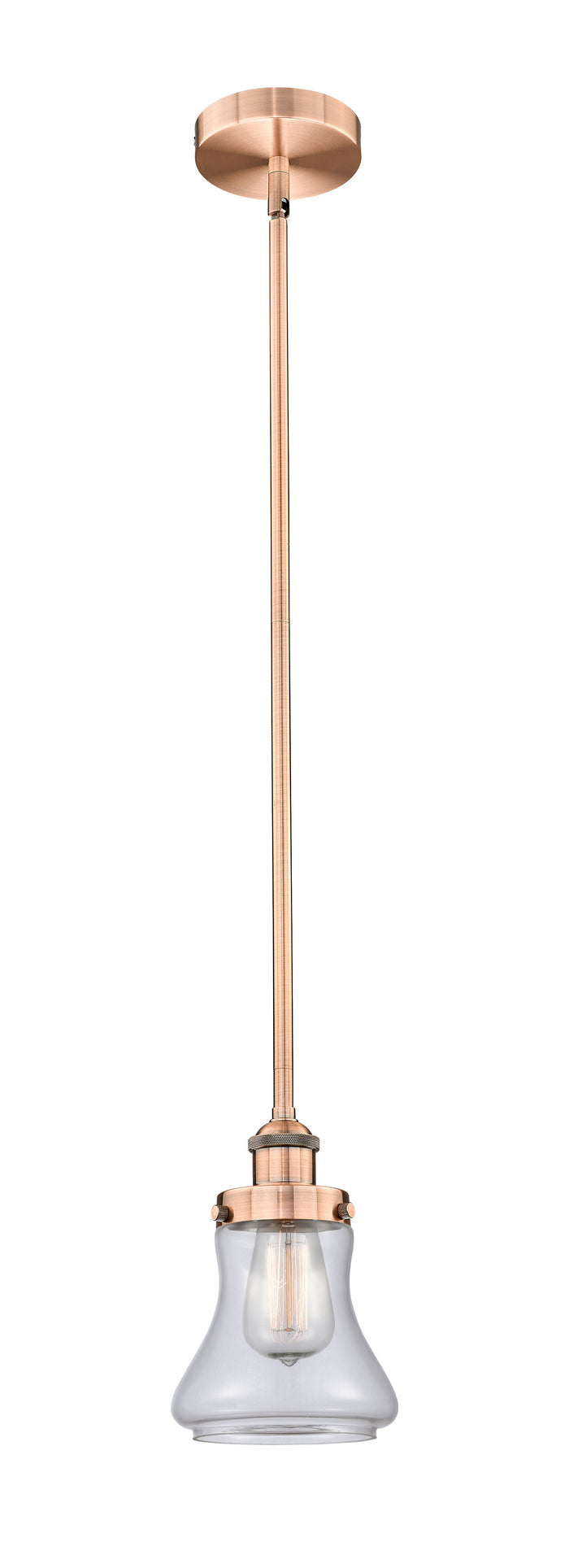 Edison Mini Pendant Cast Brass 6.125 Inch