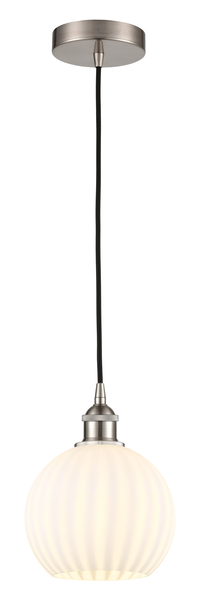 Brushed Satin Nickel / White Venetian