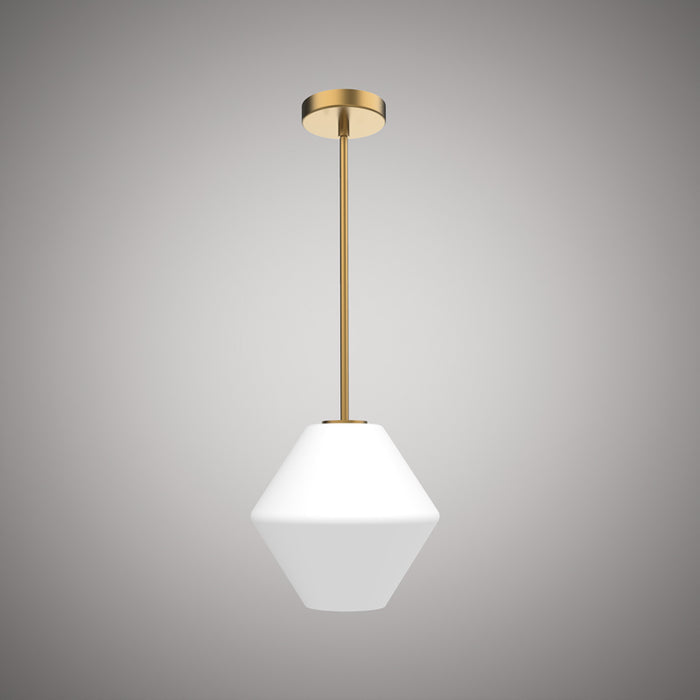 1 Lights Ella Aged Brass Pendant Aged Brass  Dimmable 60W