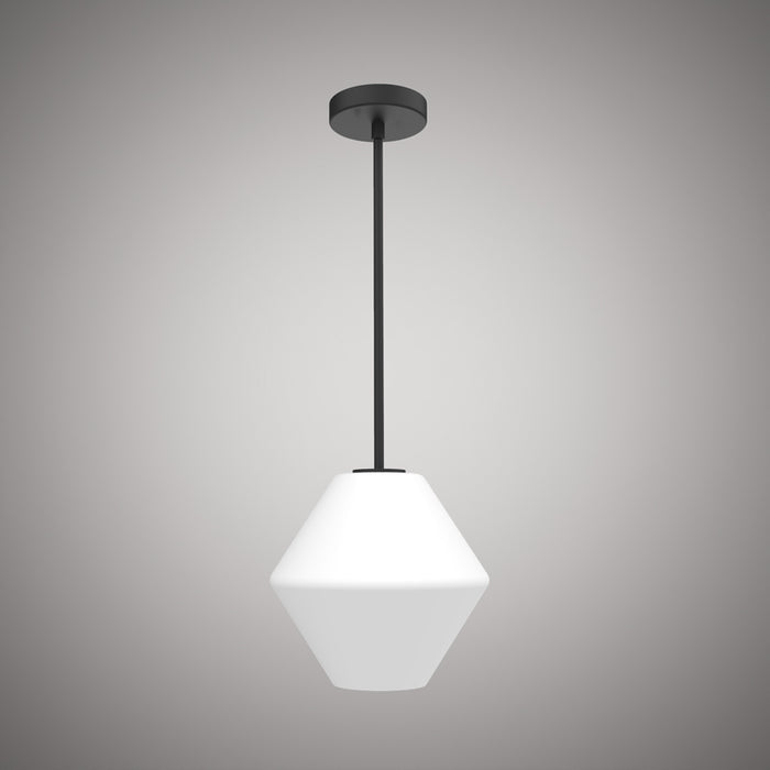 1 Lights Ella Matte Black Pendant Matte Black  Dimmable 60W