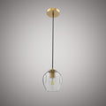 1 Lights Ellen 1-light pendant Aged Brass  Dimmable 60W