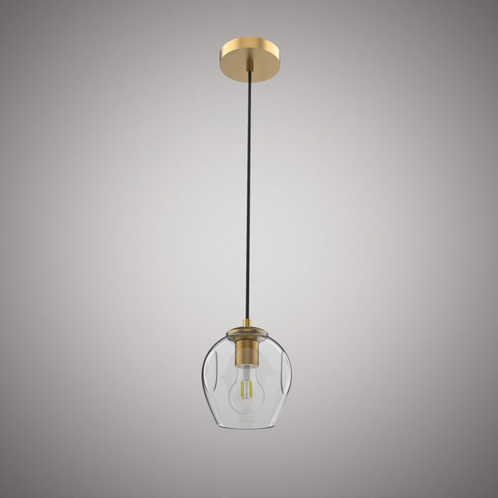 1 Lights Ellen 1-light pendant Aged Brass  Dimmable 60W