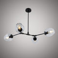 4 Lights Ellen 4-light Chandelier Matte Black  Dimmable 240W