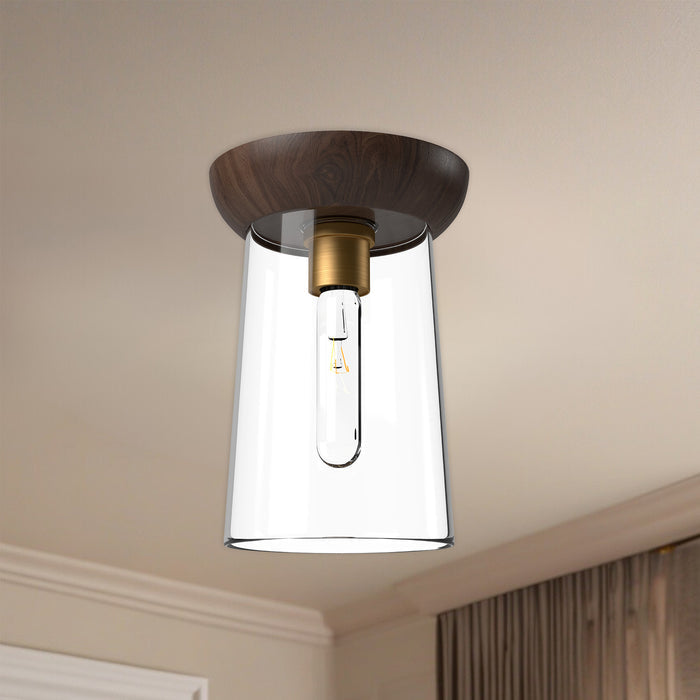 Emil 7-in Steel Flush Mount