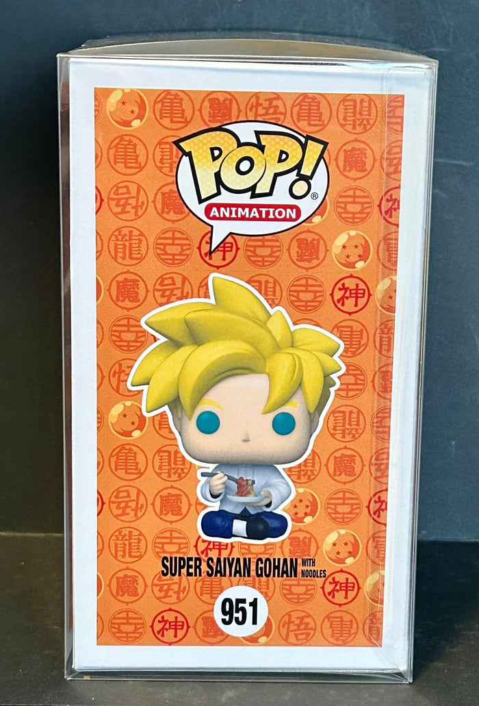 Figurine Pop Dragon Ball Z #951 Gohan (Eating Noodles) dédicacée par Brigitte Lecordier