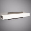 Flat 18-in  Matte Black  Dimmable 20W