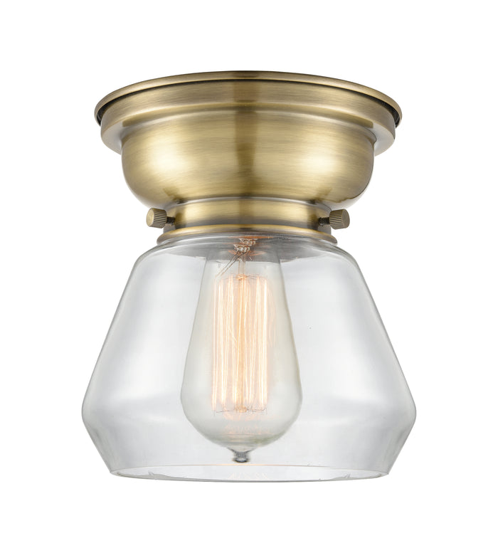 Franklin Flush Mount Satin Nickel Glass
