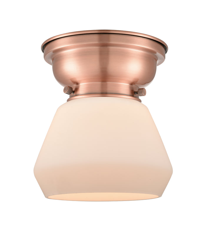 Franklin Flush Mount Satin Nickel Glass