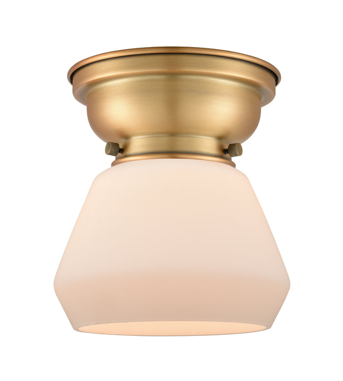 Franklin Flush Mount Satin Nickel Glass