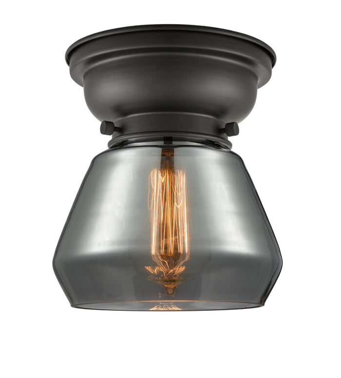 Franklin Flush Mount Satin Nickel Glass
