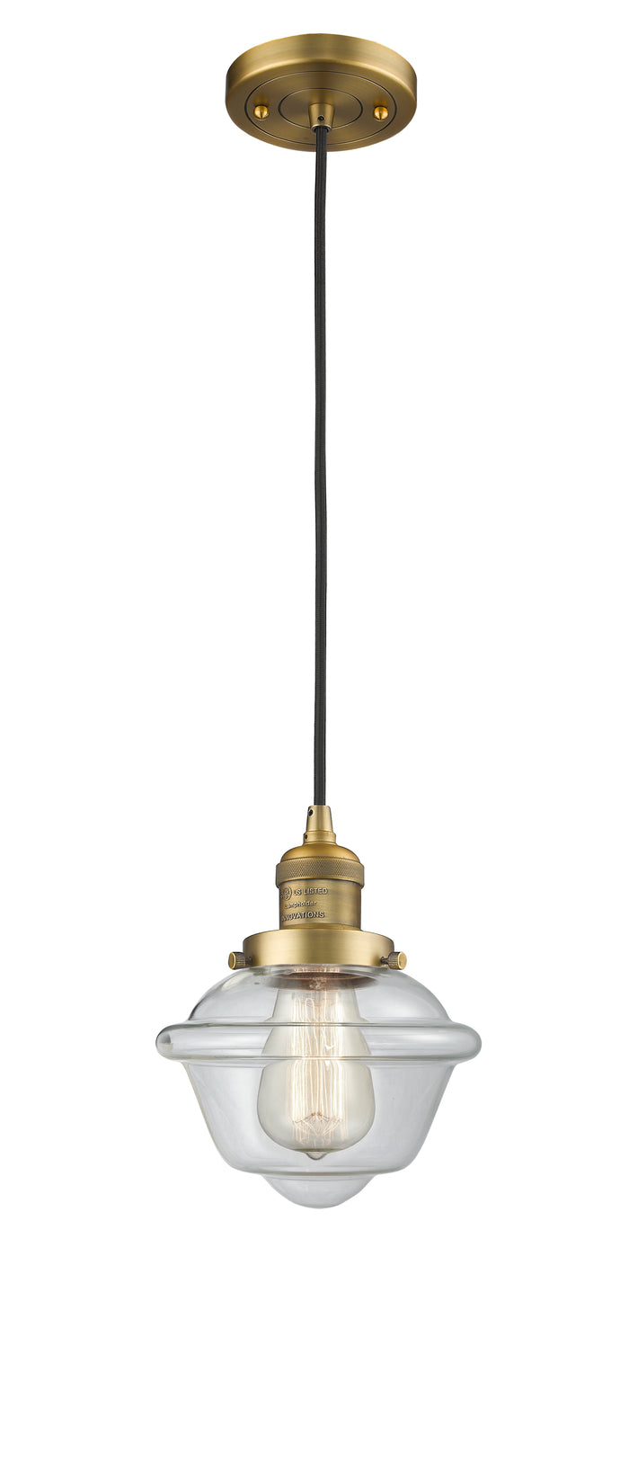 Brushed Brass / Clear