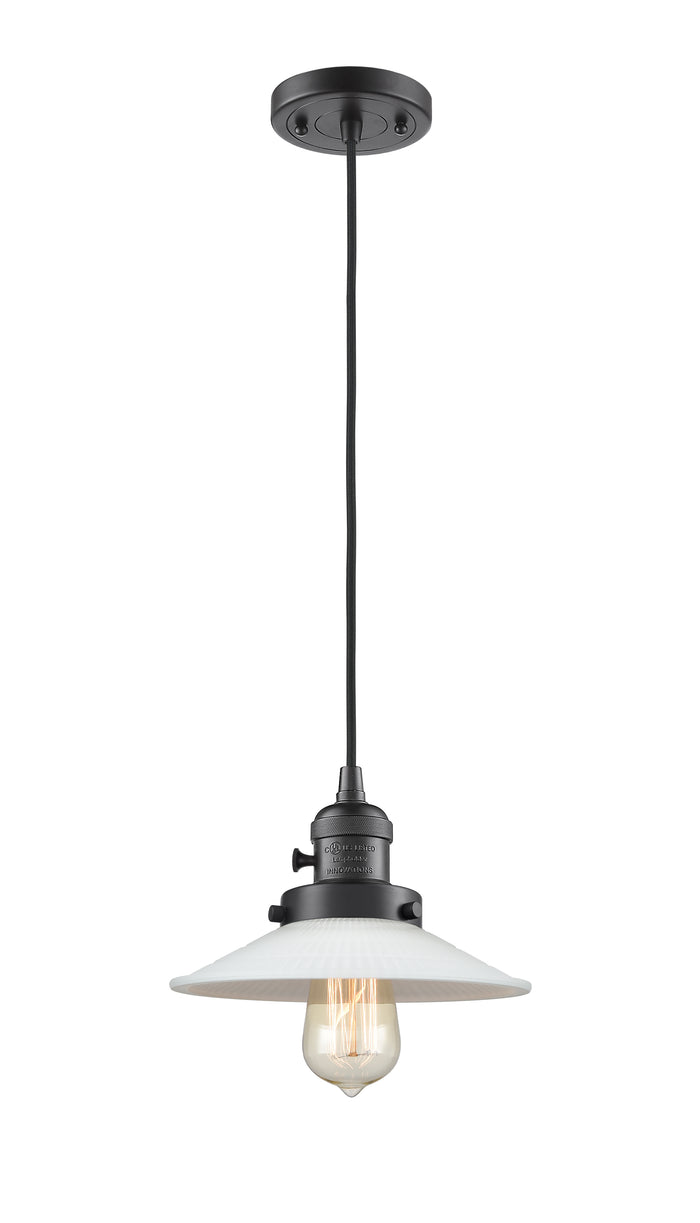 Oil Rubbed Bronze / Matte White Halophane