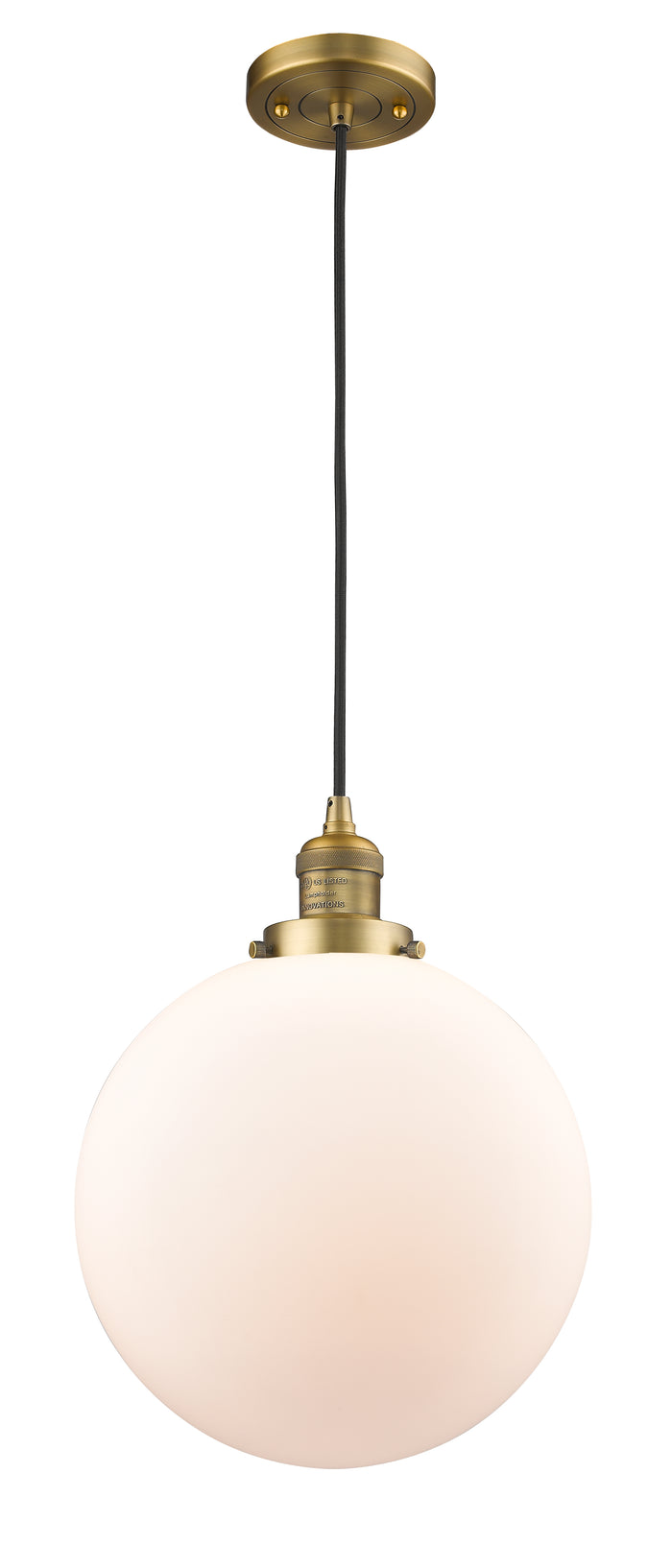 Brushed Brass / Matte White