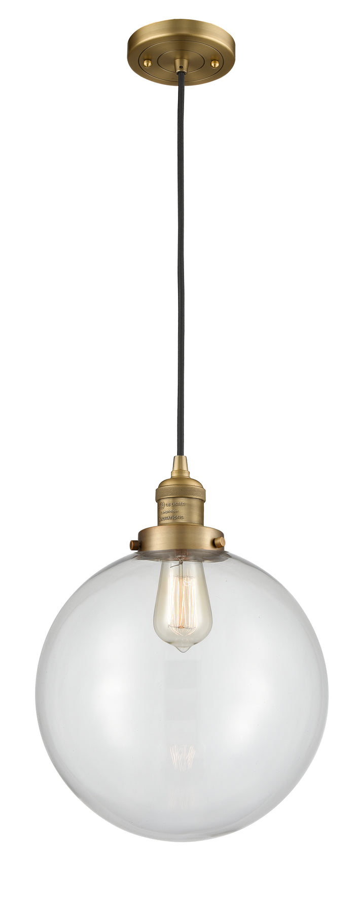 Brushed Brass / Clear