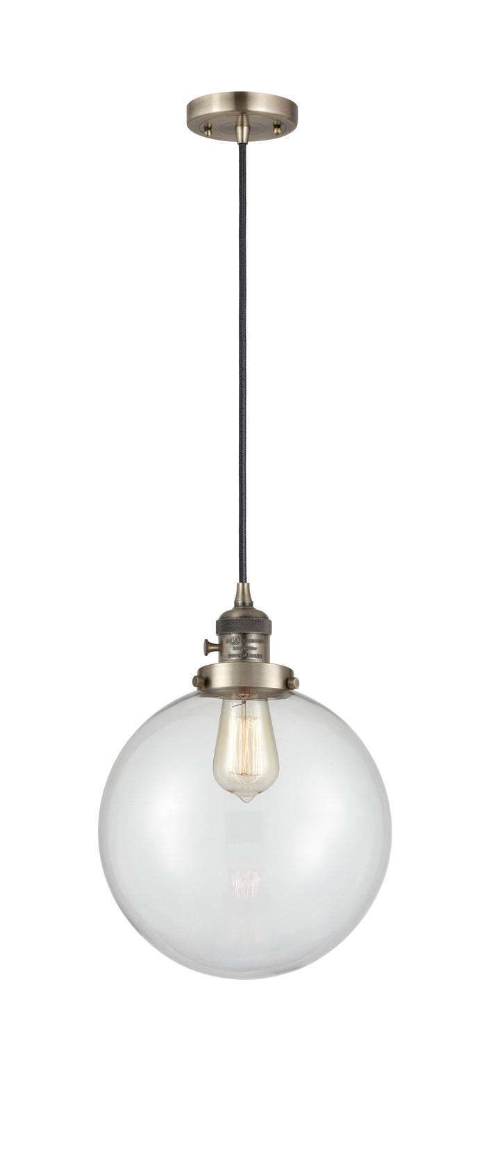 Franklin Restoration Mini Pendant Antique Brass