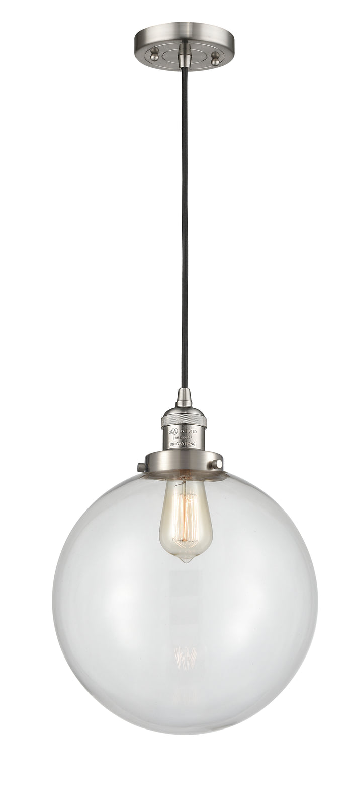 Brushed Satin Nickel / Clear