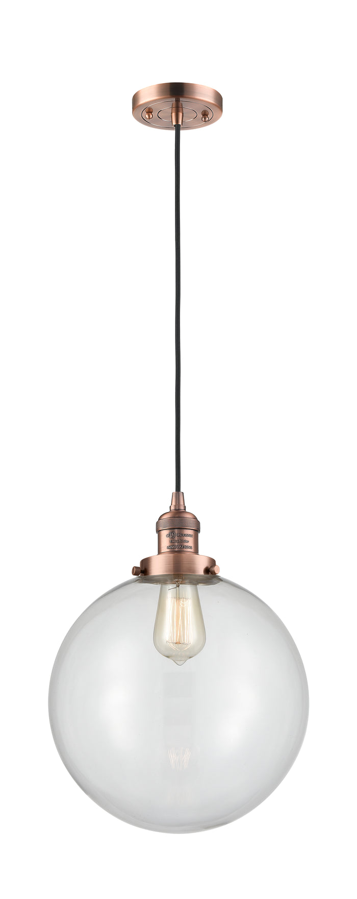 Franklin Restoration Mini Pendant Antique Brass