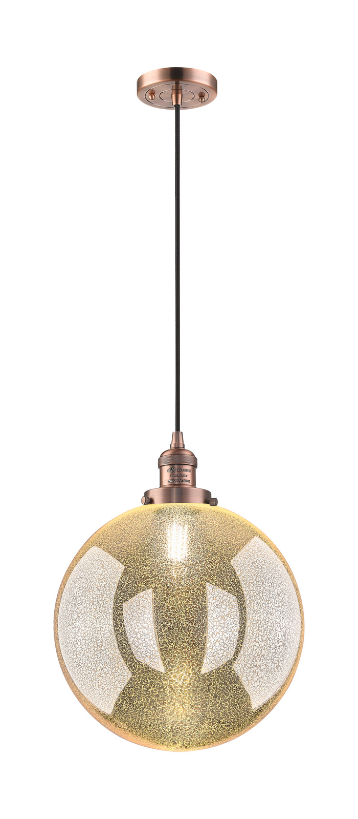 Franklin Restoration Mini Pendant Antique Brass