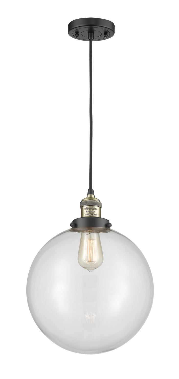 Black Antique Brass / Clear