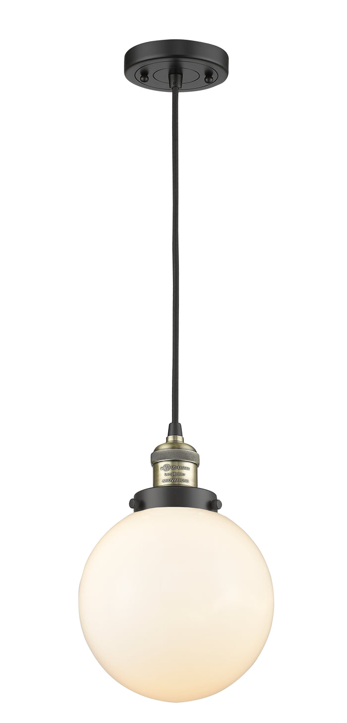 Black Antique Brass / Matte White