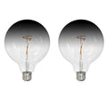 G40 4.5W Dimmable Clear/Smoke Filament LED Light Bulb with E26 Base, 3000K, 200 Lumens, 2-Pack