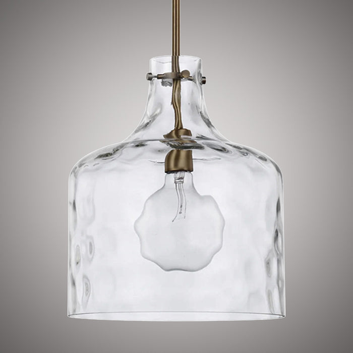 1 Lights Hazel 16-in Pendant Aged Brass  Dimmable 60W