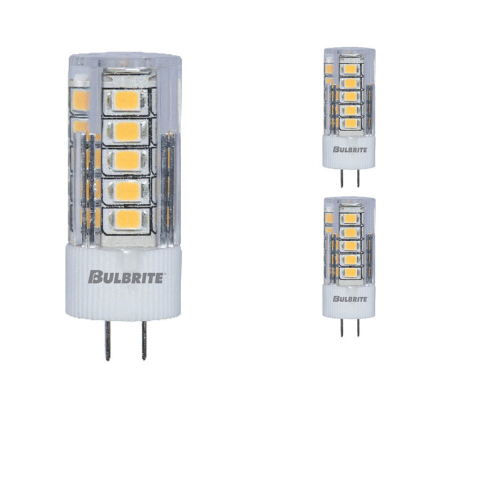 JC 3W Non-Dimmable Clear LED Light Bulb with G4 Base, 2700K, 280 Lumens, 12V, 3-Pack