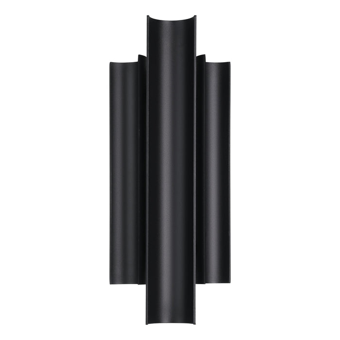 Kestrel 16-inch 3-light Textured Black 5CCT LED Exterior Wall Sconce